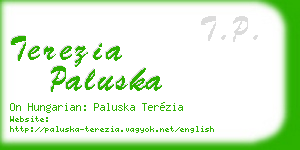 terezia paluska business card