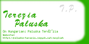 terezia paluska business card